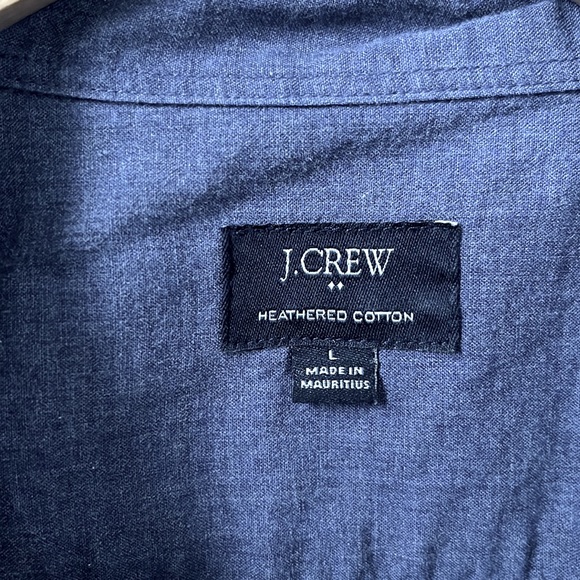 J Crew Factory Heathered Cotton Button Down - Picture 2 of 3